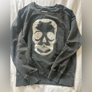 Zadig and Voltaire : Grey sweatshirt with silver skull